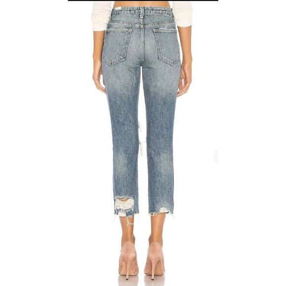 Lovers Friends Womens Jeans Size 23 Logan Barkley High Rise Distressed MSRP $188 - Picture 4 of 10